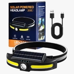 خرید، قیمت و مشخصات چراغ پیشانی شارژی خورشیدی مدل JS-921