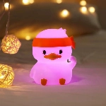 خرید، قیمت و مشخصات چراغ خواب شارژی سیلیکونی طرح اردک هدبند دار