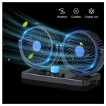 خرید، قیمت و مشخصات پنکه دو قلو فندکی خودرو میشل مدل HX-T304