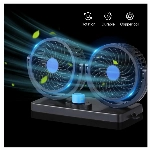 خرید، قیمت و مشخصات پنکه دو قلو فندکی خودرو مدل HX-T303