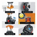 خرید، قیمت و مشخصات چراغ قوه شارژي المنت دار اسمال سان مدل W5147